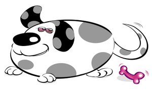 Dotty dog (caricature)